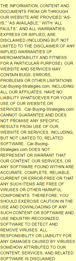 Disclaimer - Warranty Part 4