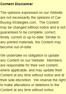 Content Disclaimer