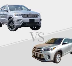 2019 Jeep Grand Cherokee vs Toyota Highlander - Comparison.