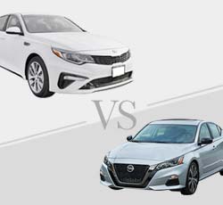 2019 Kia Optima vs Nissan Altima - Comparison.