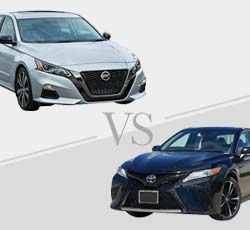 2019 Nissan Altima vs Toyota Camry - Comparison.