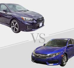 2019 Subaru Impreza vs Honda Civic - Comparison.