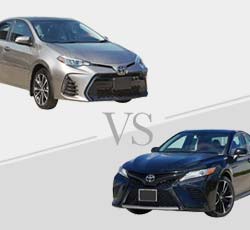 2019 Toyota Corolla vs Camry - Comparison.