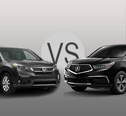 2020 Honda Pilot vs Acura MDX