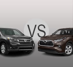 2020 Honda Pilot vs Toyota Highlander