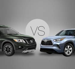2020 Nissan Pathfinder vs Toyota Highlander