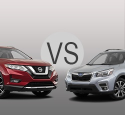nissan subaru rogue vs forester prices