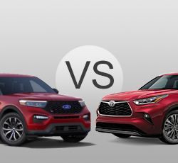 2021 Ford Explorer vs Toyota Highlander