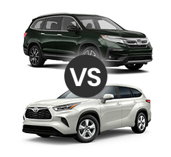 2021 Honda Pilot vs Toyota Highlander