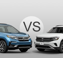 2021 Honda Pilot vs Volkswagen Atlas