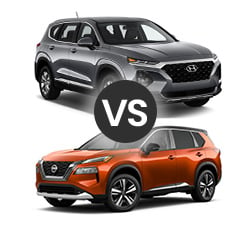 2021 Hyundai Santa Fe vs Nissan Rogue