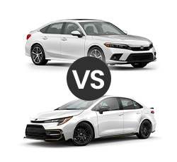 2022 Honda Civic vs Toyota Corolla