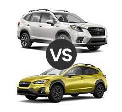 2022 Subaru Forester vs Crosstrek