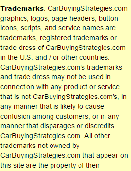 Terms of Service - Trademarks and Copyright