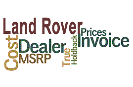 Land Rover Prices - Dealer Cost